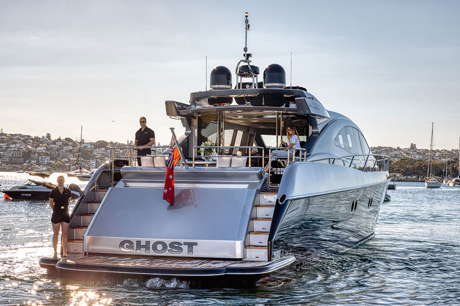 Charter Ghost I, a luxury superyacht on Sydney Harbour offering private cruises, celebrations, corporate events and unforgettable experiences on the water.
